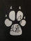 myrockshirt Wolfspfote mit heulendem Wolf ca 15cm Raubtier Wildtier Aufkleber Sticker Autoaufkleber Profi-Qualität Sticker UV-fest