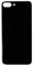 For iPhone 8 Plus Plain Glass Back Replacement in Black