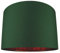 Modern and Chic Forest Green Cotton Fabric 16 Floor, Table or Pendant Circular Drum Lampshade with Shiny Copper Inside | Beautiful Statement Piece by Happy Homewares