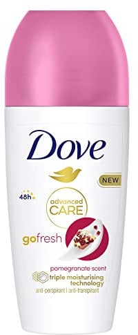 Dove Advanced Care Go Fresh Pomegranate Scent with Triple Moisturising technology Anti-perspirant Deodorant roll-on for 48 hours of protection 50 ml