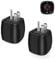 2 Pièces Adaptateur Prise USA, Voyage Accessoires, FR 2 Broches vers US 3 Broches Canada, Mexique, Thaïlande Type B (Blanc)