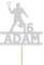 Custom Badminton Cake Topper Badminton Player Birthday Cake Decoration Any Name Any Age
