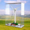 Boîte de rangement transparente en acrylique compatible avec Lego 10268 Éoliennes Modèle de bloc de construction Boîte de rangement pour poussière (boîte uniquement) (base blanche)