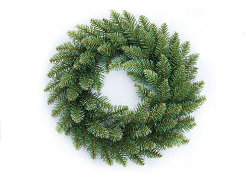 Weihnachtskranz Künstlicher Türkranz Weihnachten Adventskranz Weihnachten Kränze Tannenkranz für Basteln DIY Handwerk Homedeko Weihnachtsdeko (40cm)