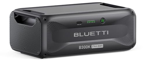 BLUETTI B300K Batterie d'Extension, Batteries LiFePO4 2764,8Wh pour Station Électrique AC200L AC300 AC500 AC200MAX, Batterie Supplémentaire pour Maison, Urgences, Voyages