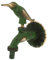 NUOBESTY 1Pieza Grifo de Decorativo con Diseño de Animal para Jardín Grifo de Pared Antiguo de Instalación Simple para Cocina y Baño