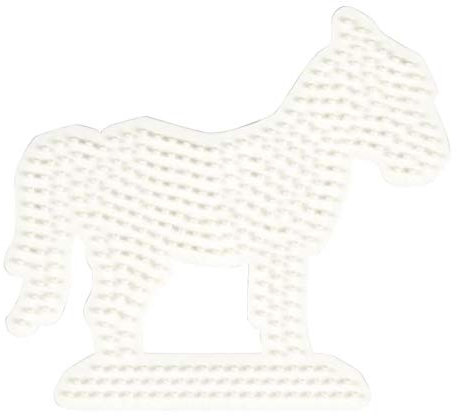 Hama Buegelperlen Midi-Stiftplatte Pferd 281, weiß