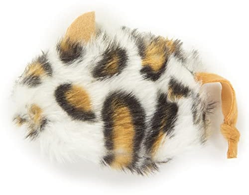 Petlinks Mouse Full Refillable Cat Toy with Catnip Tube - White/Orange, One Size