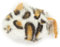 Petlinks Mouse Full Refillable Cat Toy with Catnip Tube - White/Orange, One Size