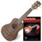 Classic Cantabile Sopran Ukulele Walnuss Set inkl. Ukulelenschule