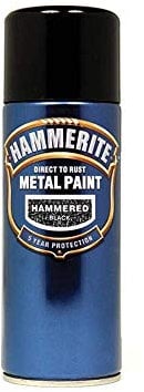 Hammerite Direct to Rust Hammered Finish Aerosol - Black 400ml