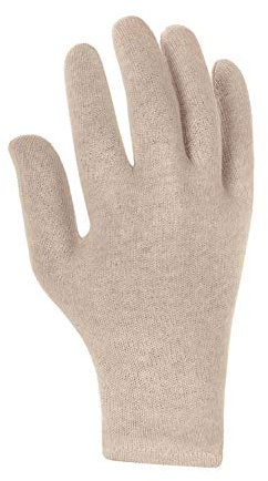 texxor 12 Stück Baumwolltrikot-Handschuhe 1500, mittelschwer, Packung, weiß, 8/M, Baumwolltrikothandschuhe, Arbeitshandschuhe, Schutzhandschuhe