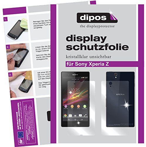 dipos 4x Displayschutzfolie klar für Sony Xperia Z | Passt perfekt, Ultra-Dünn, kratzfest, blasenfrei, Case-Friendly, hüllenfreundlich, Fingerprint-kompatibel, selbstklebend
