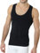 UnsichtBra Shapewear Unterhemd Herren | Body Shaper Funktionsshirt Herren | Bauchweg Kompressionsshirt Herren Weiss Beige Schwarz (sw_7100)(XL, Schwarz)