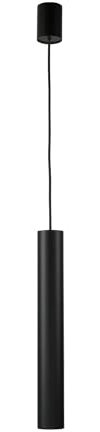 Hängelampe Metall Schwarz Küche Ø5,5 cm rund GU10 max. 35 Watt Downlight Zylinder schlicht Moderne Esstisch Pendelleuchte EYE
