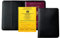 DELMON VARONE - Personalisierbare Reisepasshülle mit Name, Monogramm oder Initialien Boxcalf Leder Schwarz - Schutzhülle Etui für Reisepass, Passport, Impfpass & Impfausweis - Hülle für Damen & Herren