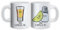Babloo Coppia di Tazze Mugs Love You And Me Idea Regalo San Valentino Tequila Sale e Limone Grafica 2