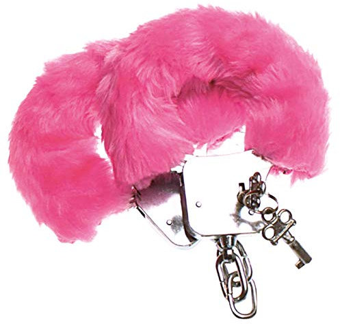 PARTY DISCOUNT Handschellen mit rosa Plüschbesatz