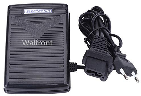 Walfront 200-240V Nähmaschinen Fußpedal Nähmaschine, Elektrisches Fußschalter für Nähmaschinen, Fusspedal für Nähmaschine mit Netzkabel EU Stecker