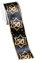 Udo Schmidt GmbH Geschenkband 50 Schwarz/Gold Satinband Schleifenband Geschenkband Dekoband