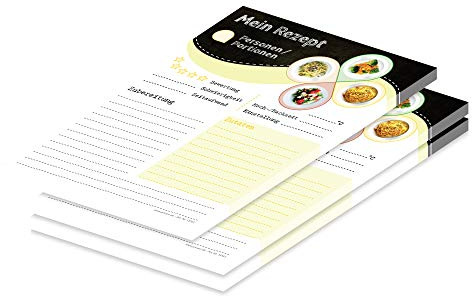 PRICARO Rezeptblock Pastaspaß, A5, 3 Stück