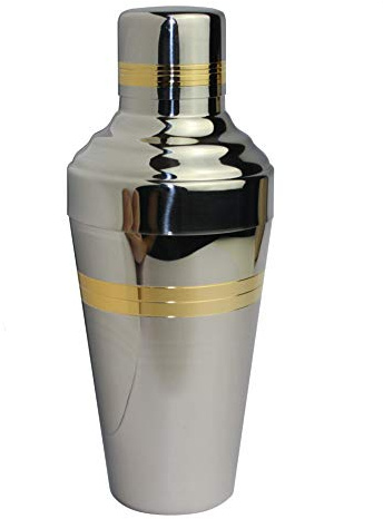 Shaker Cocktail Yukiwa Baron 51 cl Argento Anello Giallo Made in Giappone (11 colori disponibili)