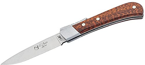 Pataud Fontenille Taschenmesser L'ANTO, Stahl Sandvik 14C28N, Griffschalen Amourette, Rückenverriegelung, Etui