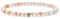 BERGERLIN Opal Armband echt mit 925 Sterling Silberperle - facettierte Perlen - Größe XS