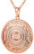 U7 Rosegold Damen Locket Vintage Sonnenblume Halskette Herren Runde Anhänger Medaillon zum Öffnen mit Foto Amulett Freundschaftskette Souvenir Modeschmuck für Jubiläum