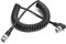 DRRI 1080p 3G HD-SD BNC auf BNC Spring Videokabel 75 Ohm für RED Gemini/Steadicam Kamera Monitor Sender (Straight to Elbow BNC)