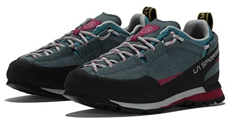 LA SPORTIVA Boulder X Ws atmungsaktive und komfortable Damen Zustiegsschuhe mit griffiger Sohle und Impact Brake System | Klettersteigschuhe | Approach