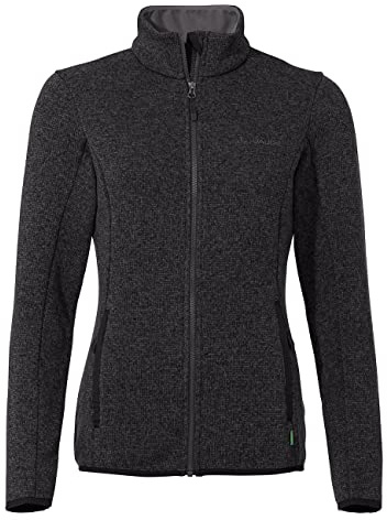 VAUDE Damen Fleece Jacke Rienza Jacket IV, angenehm warm und strapazierfähig, atmungsaktiv, black, 44