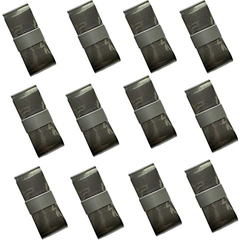 Gloperti Overgrip Tacky Grip Wrap für Tennis, Squashschläger, Racquetball, Badminton, Pickleball, Baseballschläger, 12 Stück pro Packung, AC148 schwarz