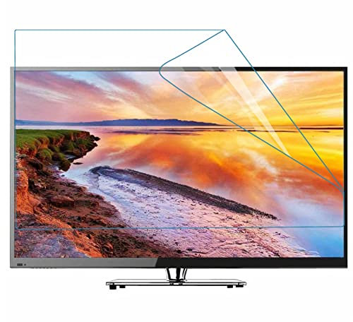32-58inch TV Screen Protector Anti Blue Light, Frosted Film Anti Glare Radiation Protection LCD Display Protector Film,Matte-32in(698X392) mm