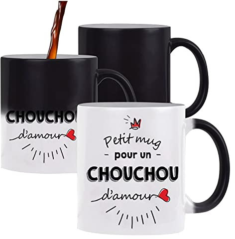 Planetee Tasse Petit Mug magique d'un Chouchou d'amour | Idée Tasse Cadeau Couple Saint Valentin Homme Anniversaire Noël