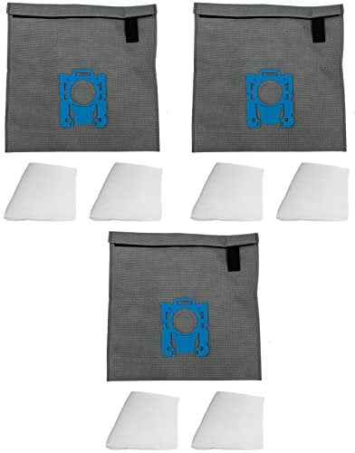 3 wiederverwendbare Dauer-Textil-Staubsaugerbeutel kompatibel für AEG GR210S s-bag AEG VX9, UltraOne, Uogreen