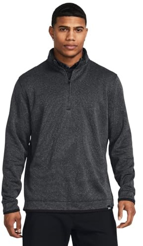 Under Armour Mens Quarter Zip Fleece Top (XXL) (Black)