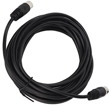 Câble Mini-DIN 8 Broches Mâle vers DIN 8 Broches Mâle, Câble Audio Stéréo Jack Mâle Stéréo de 16,4 Pieds, Câble Adaptateur Audio pour la Surveillance de la sécurité, L'automobile,