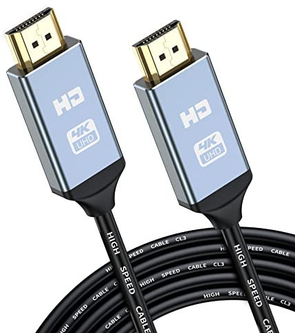 MAXGROUP 2M 4K HDMI Cable Anti-Flame Retardant CL3 PVC Rated HDMI Cable 2.0 for in-Wall Use Support 4K@60Hz, ARC, HDR, 3D, Ethernet, HD Compatible TV, Blu-Ray, PS4/5, Xbox, Projector, Sky, PC, Laptop