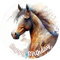 J&M DECO Décoration Gâteau Cheval - Décoration gâteau crème - Les Pétales pour Gâteau - Décorations Comestibles Rond 20 cm - Décoration Papier Comestible - Décoration Gâteau Anniversaire