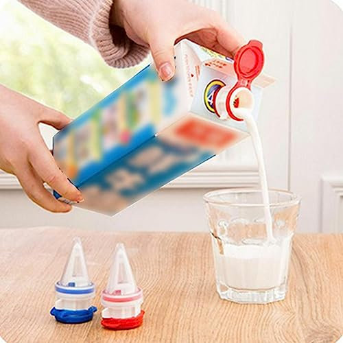 2Pcs Set Food Grade Plastic Nozzle Carton Drink Bottle Diverter Sprayer Waterer Wine Carton Milk Kitchen Accessories
