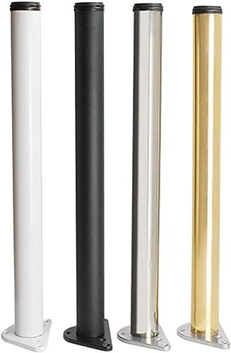 NOKTAI Tischbeine, verstellbare Möbelstützfüße, Metall-Chrom-Tischbeine/Barfuß, Arbeitsplatten/Schrank/Esstischbein/Heimwerker-Haushaltsartikel, mit Schrauben (Gold 80 cm) (75 cm Gold)