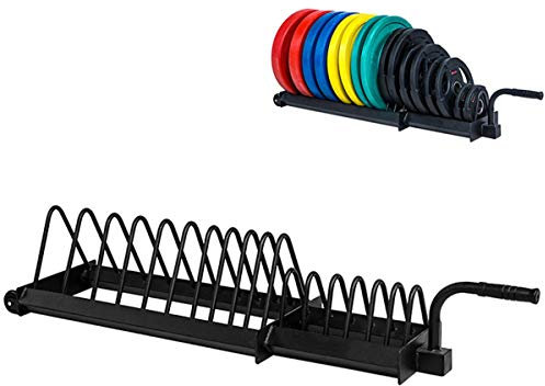 Professioneller Hantelständer, Haushalts-Fitnessständer, horizontaler Plattenständer für die Aufbewahrung von Hantelscheiben/Langhanteln/Hanteln