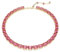 Swarovski Collana Millenia, Taglio ottagonale, Rosa, Placcato color oro