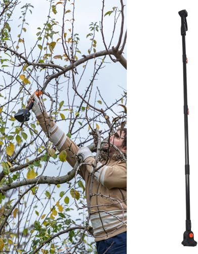 Asta di Prolunga per Cesoie Elettriche Potatura a Batteria, Asta Telescopica in Alluminio per Tagliarami Alti con Motosega, Strumento con Asta di Prolunga Telescopica per