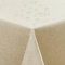 ATsense Tischdecke Abwaschbar Cream, Abwischbare Tischdecken Wasserabweisend Lotuseffekt, Fleckabweisend Table Cloth Leinenoptik, Tischtuch 140x240 cm Rechteckig