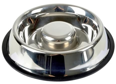 Paris Prix Gamelle Anti-Glouton Chien & Chat INOX 25cm Argent