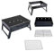 Yopption Folding Barbecue Grill Barbecue Desk Tabletop Outdoor Small Charcoal Grill for Picnic Camping