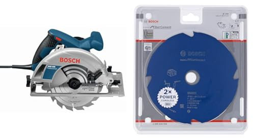 Bosch Professional scie circulaire GKS 190 (190 mm, 70 mm) + 1x Lame de scie circulaire Expert for Fiber Cement (fibrociment, 190 x 30 x 1,8 mm, 4 dents)