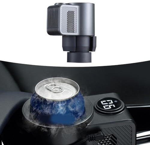 HpLive Car Cup Cooler Warmer Drinks Cooler, 12 V Intelligent 2 in 1 Car Cooling and Heating Cup Holder